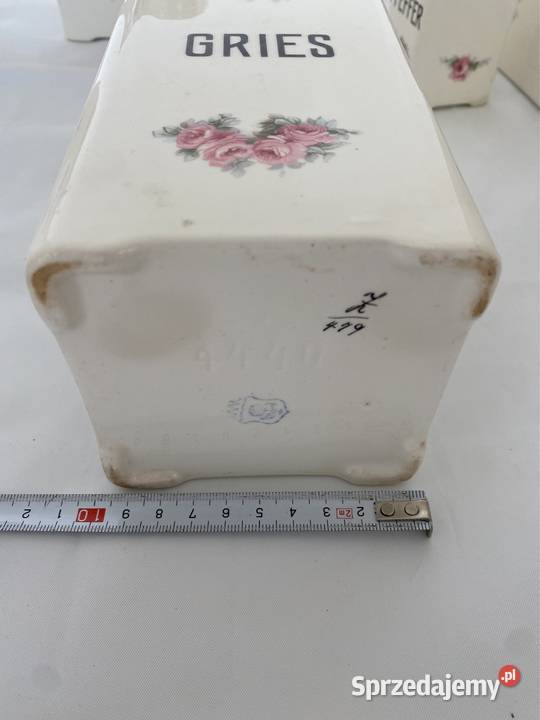 Porcelanowe pojemniki kuchenne RVR Bad Rodach biały Pruszków