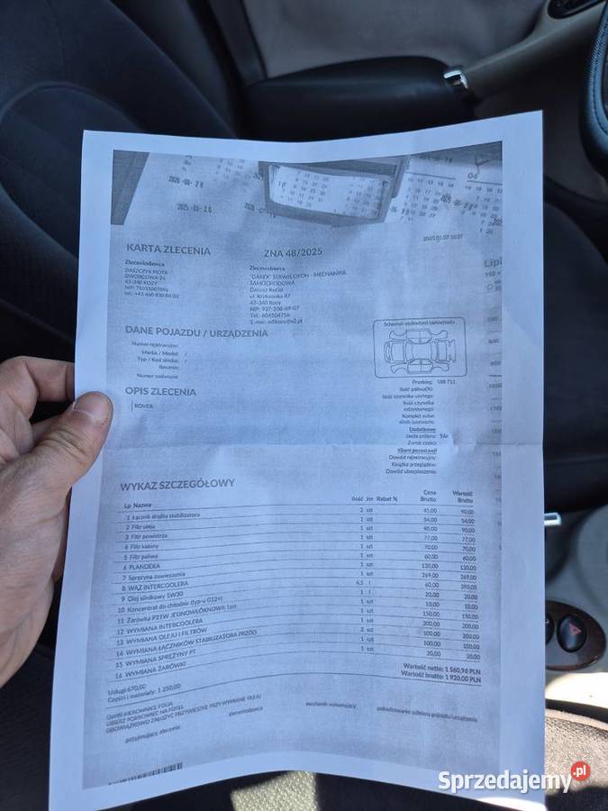 Rover 7520d 116 188 Full Sedan grubym serwisie Kozy