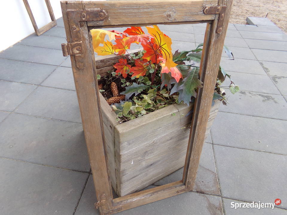 Stare okno rama okienna retro loft lustro