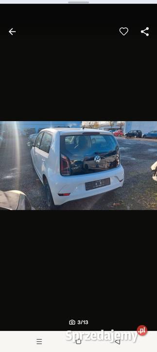 VW up 2019 uszkodzony pali jezdzi up! Rzgów Drugi