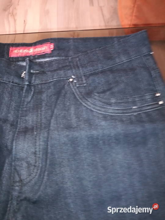 spodnie krótkie jeansowe granatowe rybaczki Do kolan Moda i Styl Płock