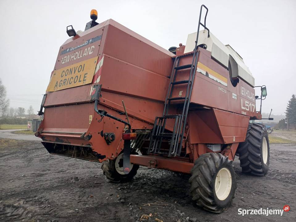 Kombajn Holland Laverda 517 Heder z wózkiem 45 m Czujniki strat ziarna Zbożowe Łobżenica