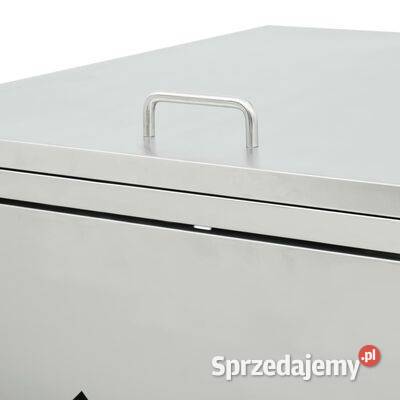 vidaXL Potrójna osłona na kosze na śmieci stal Warszawa