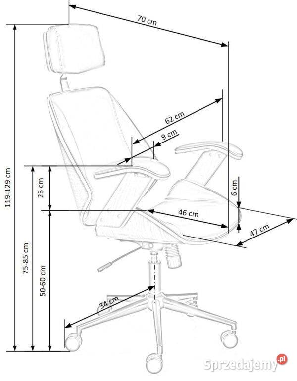 Fotel biurowy obrotowy do gabinetu