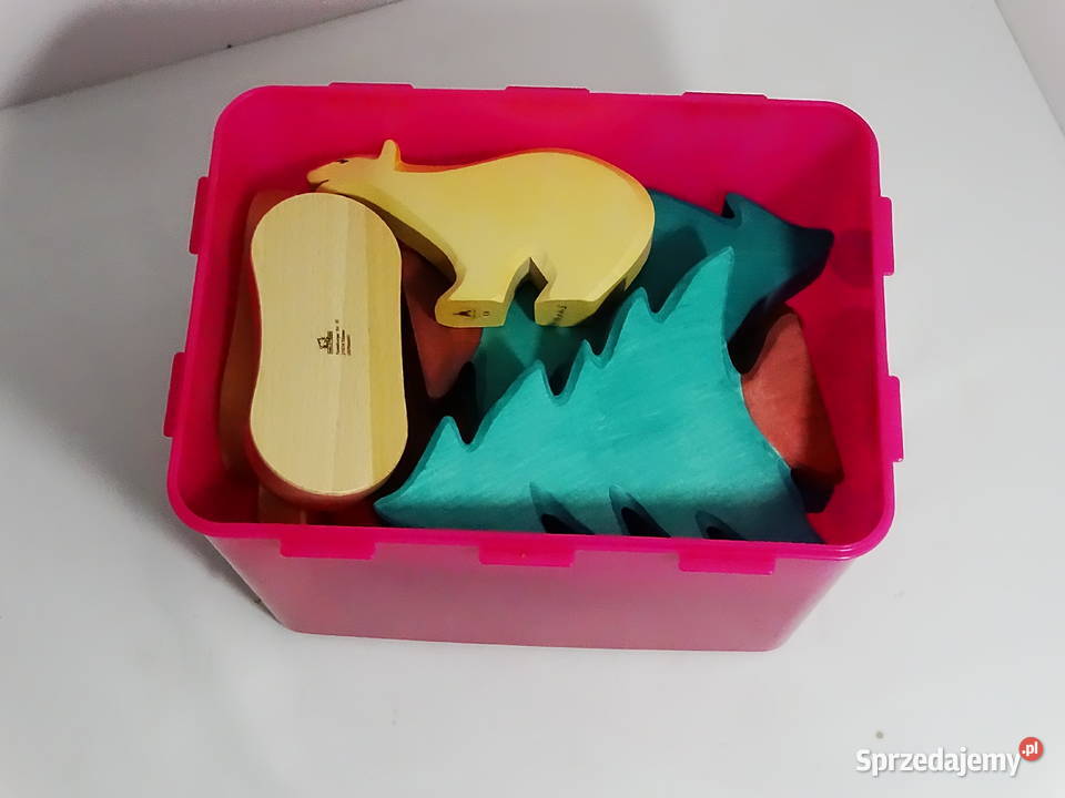 Zestaw drewnianych figurek marki Holztiger las z lubelskie Biłgoraj sprzedam