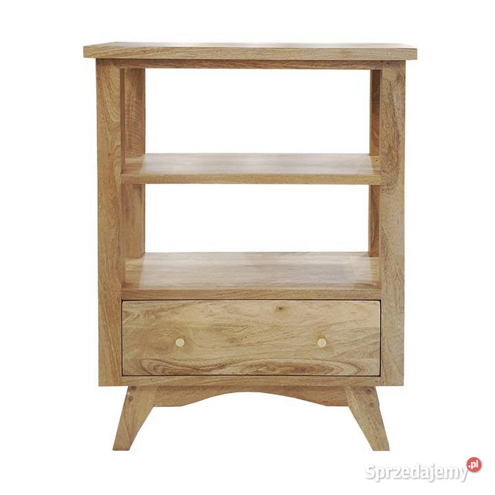 Konsola drewniana BONN 70 z szufladą i półką z