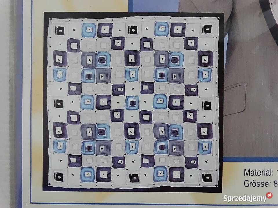 Elegancka Chusta Jedwabna 100 Seide Marka GIADA lubelskie Biłgoraj