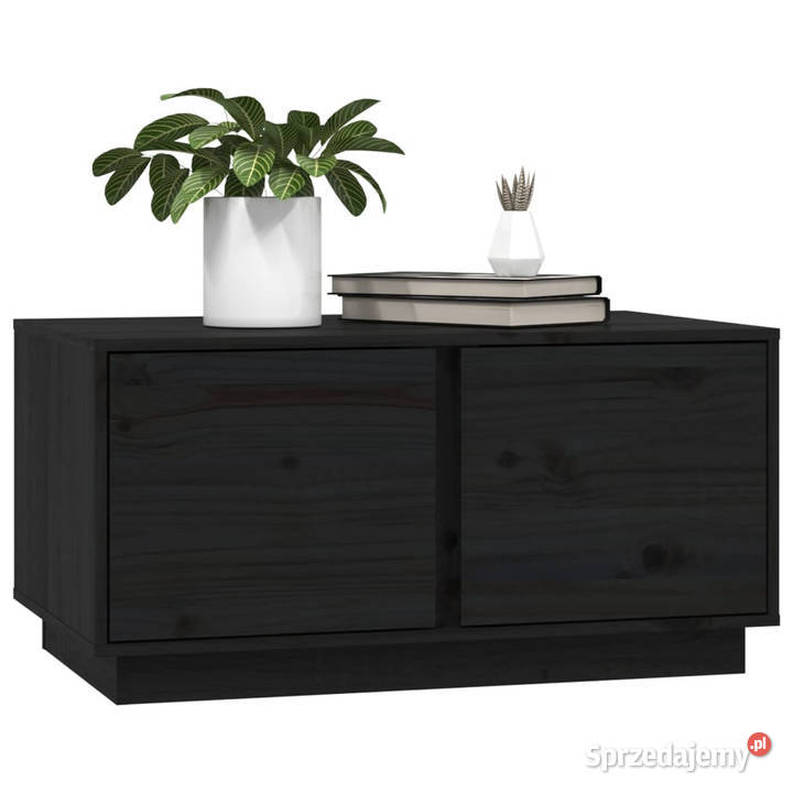 Stolik kawowy czarny 80x50x40 lite drewno mazowieckie Warszawa