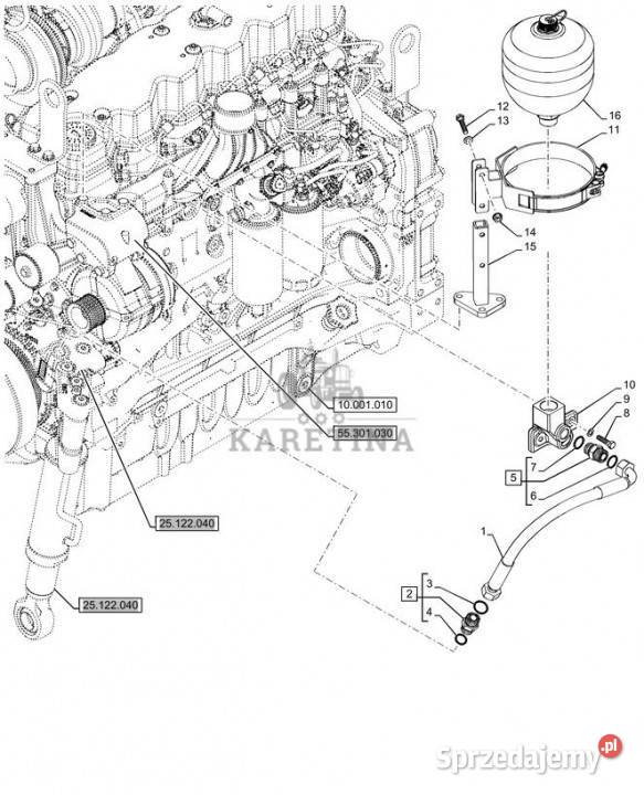 Holland T6070 Hydroakumulator 47388775 Jastrzębniki