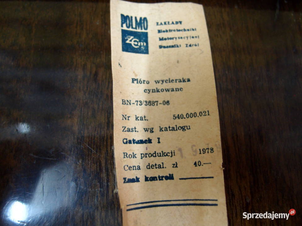 pióro wycieraka cynkowane polmo zem produkcja Motoryzacja sprzedam