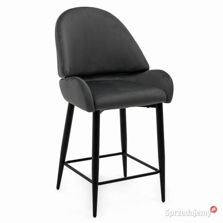 Hoker Tapicerowany Bergamo Ciemnoszary Wysyłka Hokery wielkopolskie