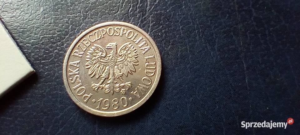 Stare monety 10 groszy 1980 PRL Polska piękna Antyki, Sztuka, Kolekcje