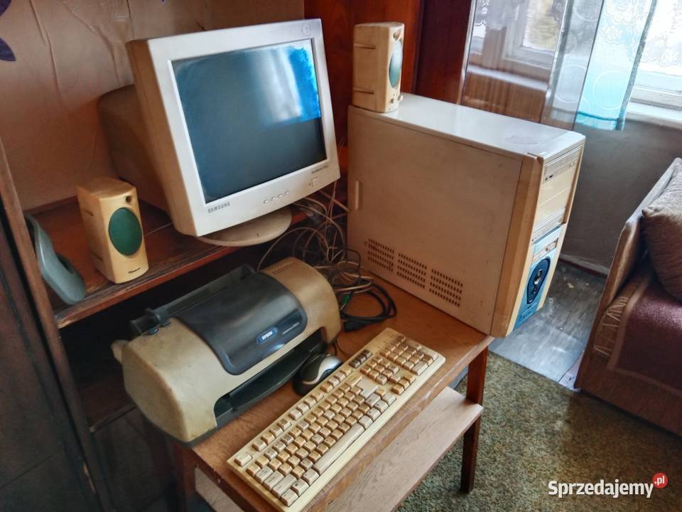 Stary Zestaw Komputerowy PC uszkodzony Ruda Śląska