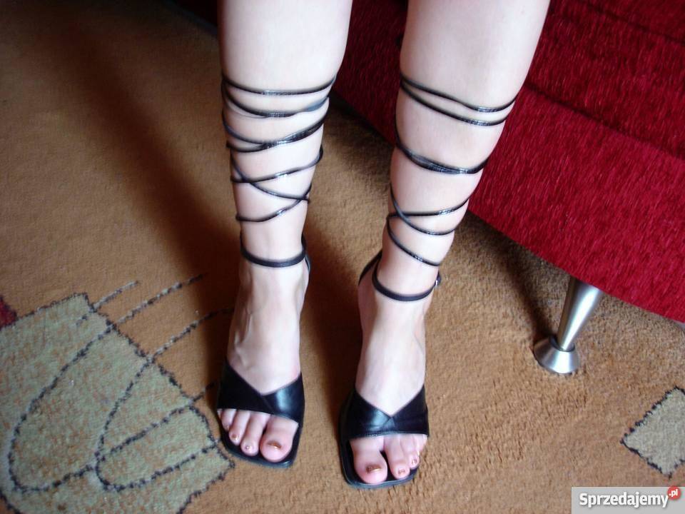 Skórzanewiosenno letnie sandały damskie firmy Bochnia sprzedam