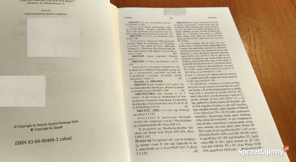 Słownik gwar polskich T 6 z 4 Drużni Dużny Karaś miękka Książki naukowe i popularnonaukowe Gdańsk