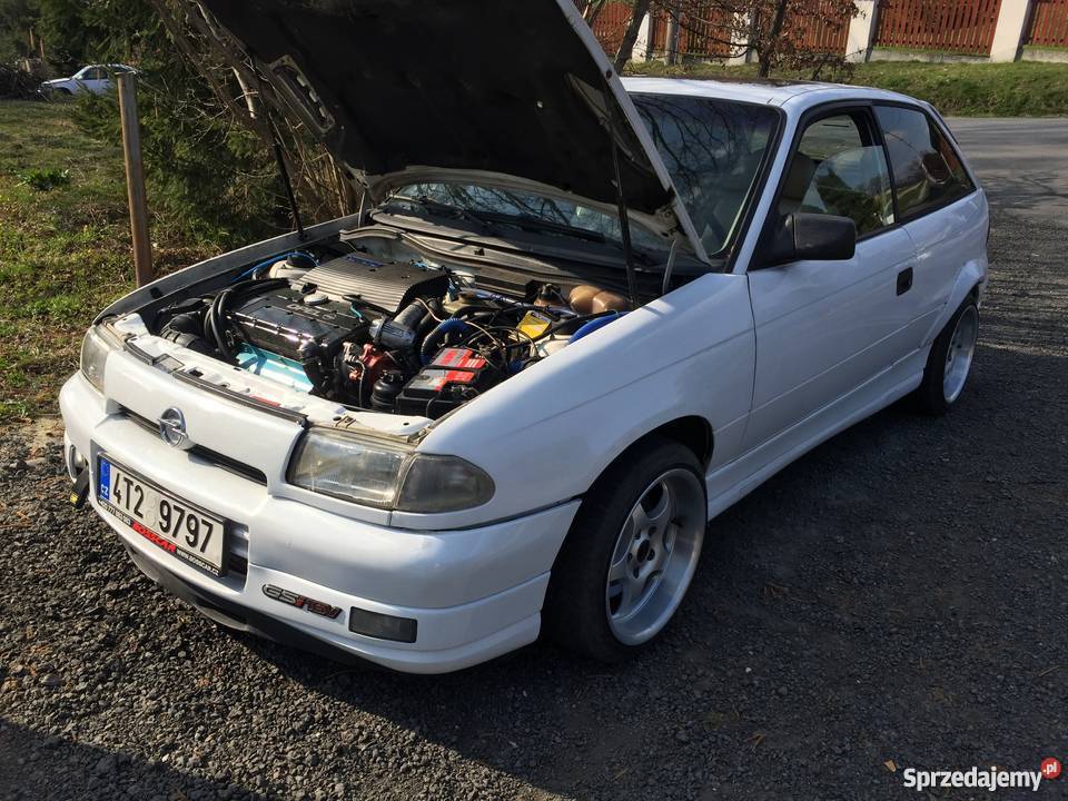Opel Astra GSI 16V C20let 300koni skórzana tapicerka Cieszyn sprzedam