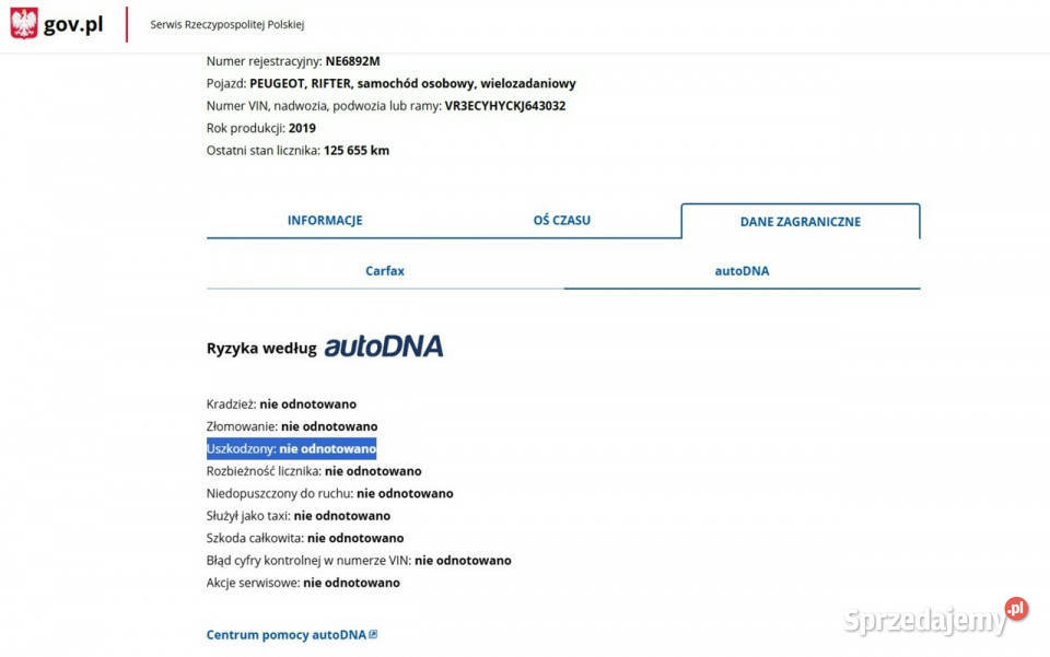 Peugeot RIFTER Zarejestrowany Ubezpieczony warmińsko-mazurskie Elbląg sprzedam