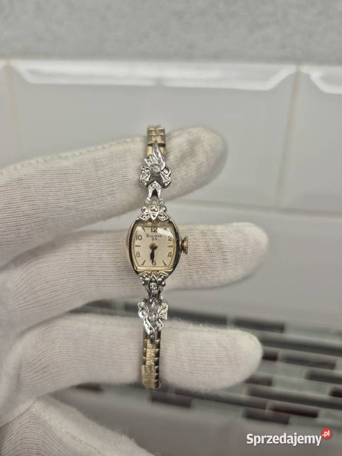 Zabytkowy zegarek damski BulovaDiamond Chorzów