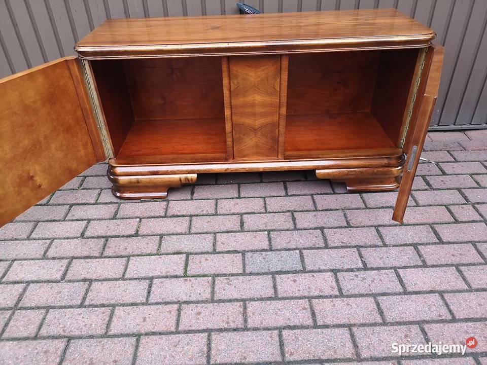 Komoda Niska ARTDECO Orzech RTV 125 Stara Antyk Meble Swarzędz