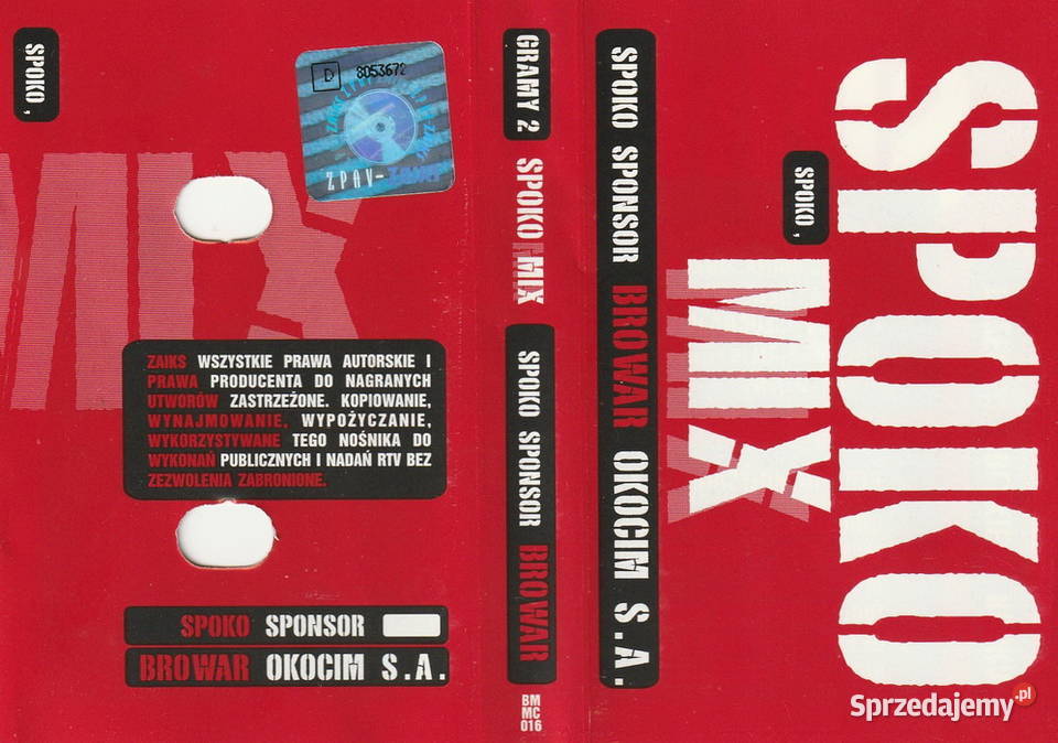 kaseta SPOKO MIX Okocim pop Rzeszów sprzedam