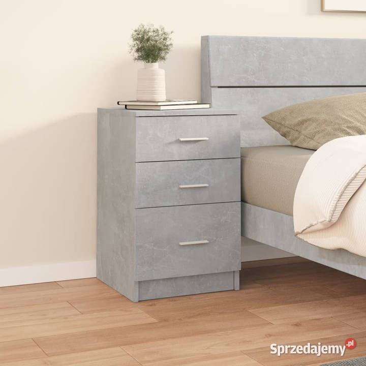 Szafka nocna szarość betonu 40x40x63 materiał Warszawa