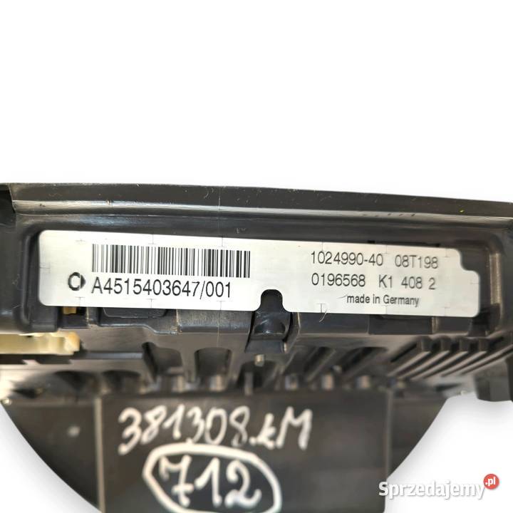 LICZNIK ZEGARY A4515403647 Smart Fortwo II 451 osobowe Chełm