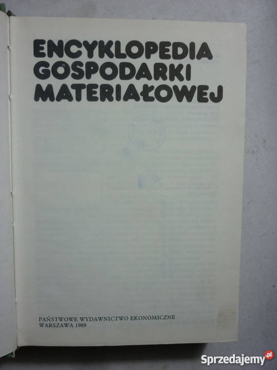ENCYKLOPEDIA GOSPODARKI MATERIAŁOWEJ Radom