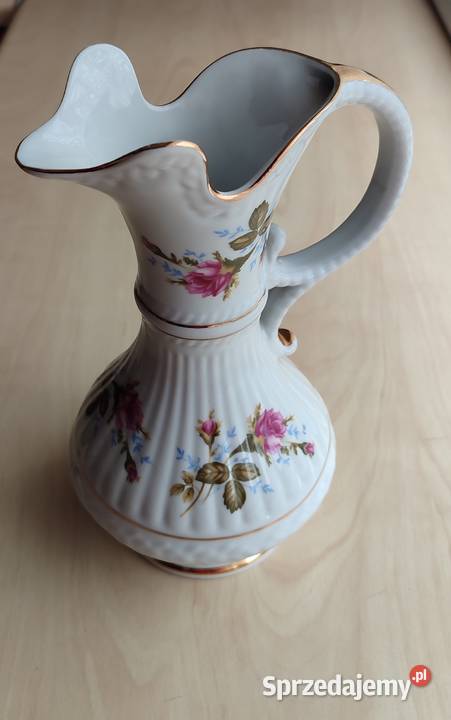 Porcelanowy wazon wazonik dzbanek Chodzież stara śląskie