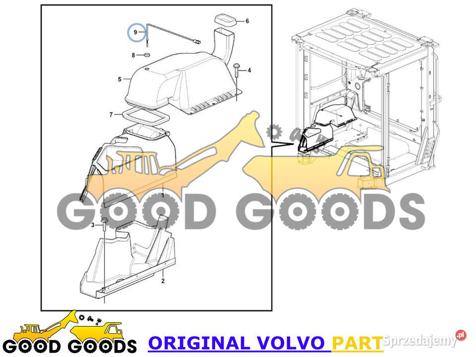 VOLVO CZUJNIK TEMPERATURY UKŁADU WENTYLACJ mazowieckie Władysławów