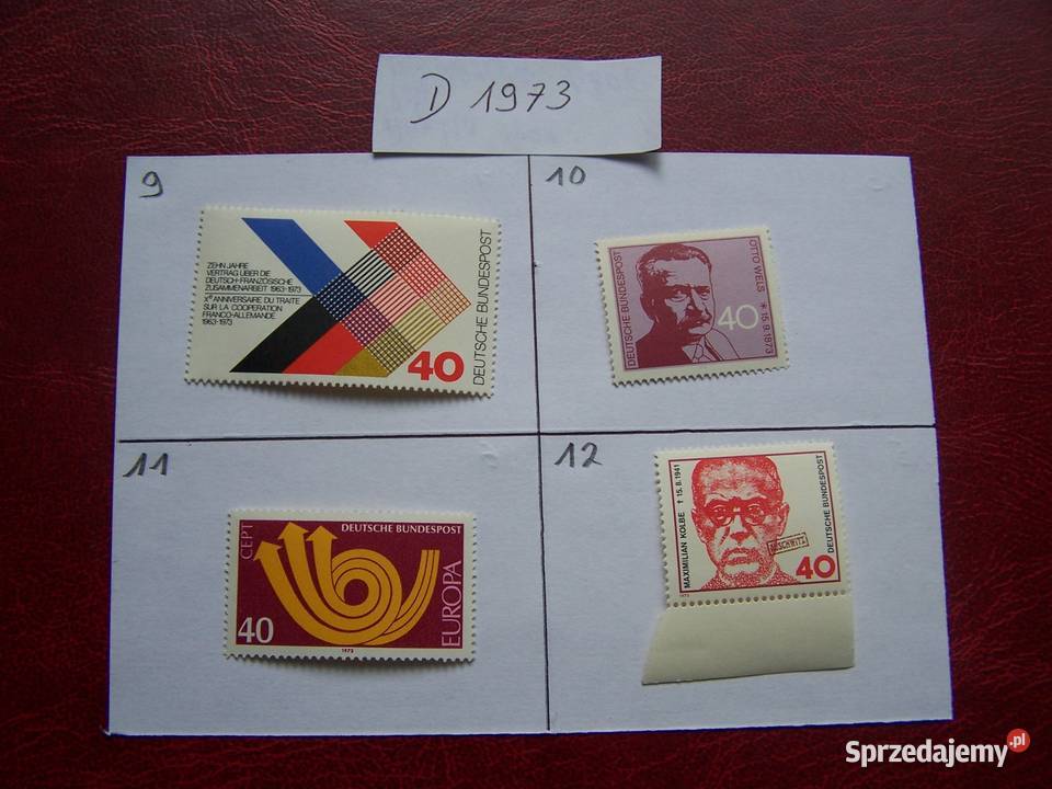 Niemcy 1973 MNH Znaczki z roczników WYBIERAJ Tychy sprzedam