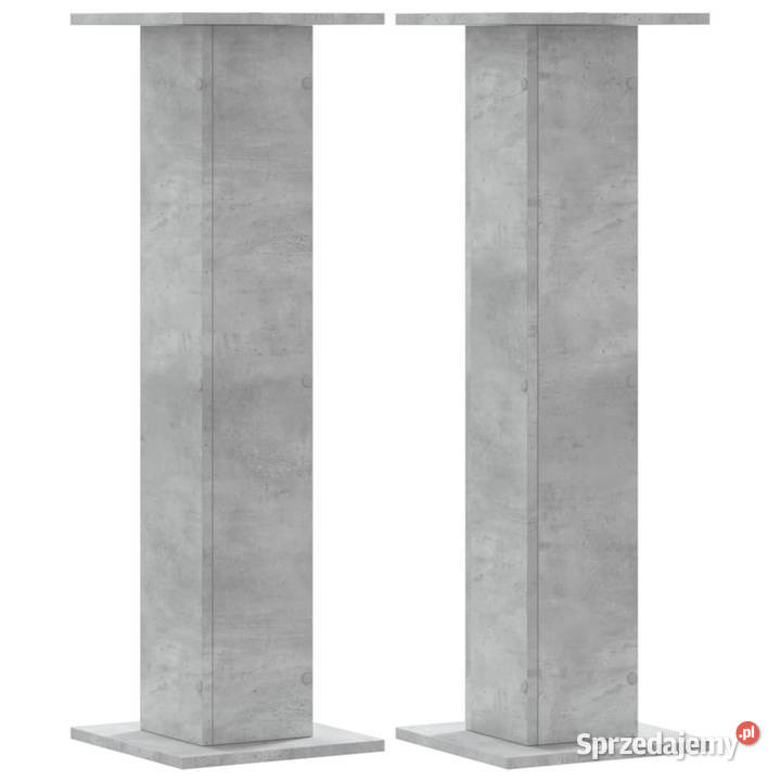 Stojaki na rośliny 2 szarość betonu 30x30x95