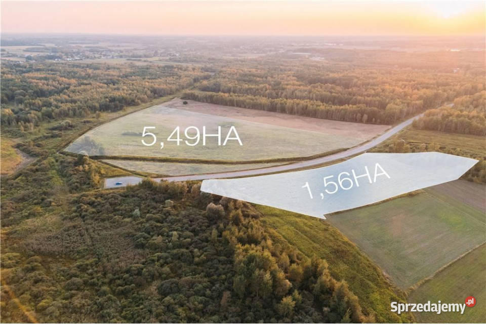Działka przemysłowa 156 HA Podborze Mielec 103m