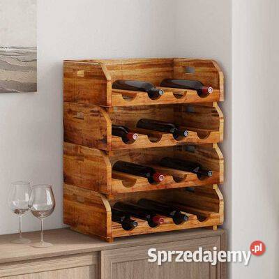 vidaXL Zestaw 4 stojaków na 16 butelek wina Warszawa