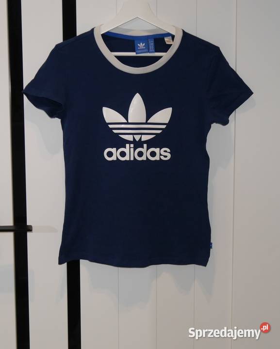 Adidas świetna koszulka gumowane logo 34 XS dolnośląskie Wrocław sprzedam