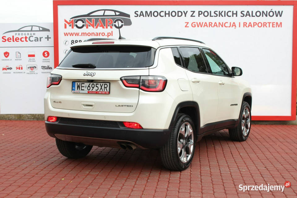 Jeep Compass LIMITED Automat 4WD 4x4 Salon czujnik deszczu Włocławek