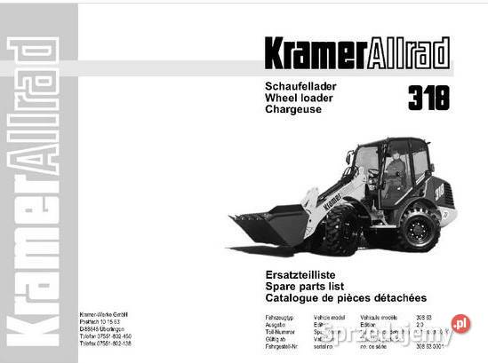 Kramer Hoftrac 917 318 312SL katalog części Poradniki, albumy i reportaże świętokrzyskie