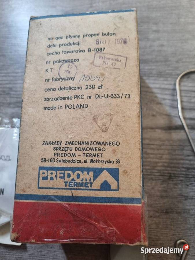 Lampa gazowa turystyczną GL 3 PREDOM TERMET PRL Solnica