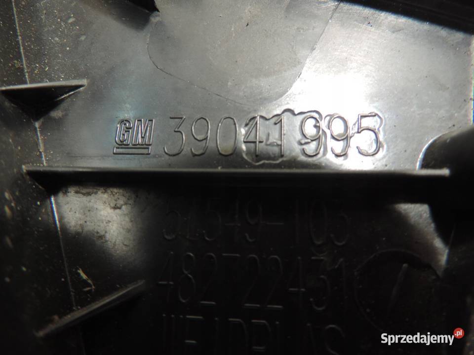 ZAŚLEPKA BŁOTNIKA LEWA OPEL ASTRA K V 39041995 Pozostałe