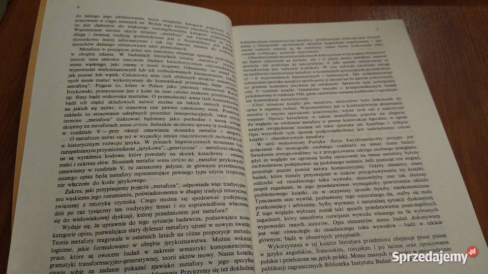 Metafora Poetyka zarys encyklopedyczny Teresa Gdańsk