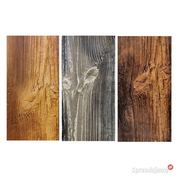 Próbki Betonowego Drewna Imitacja Drewna do