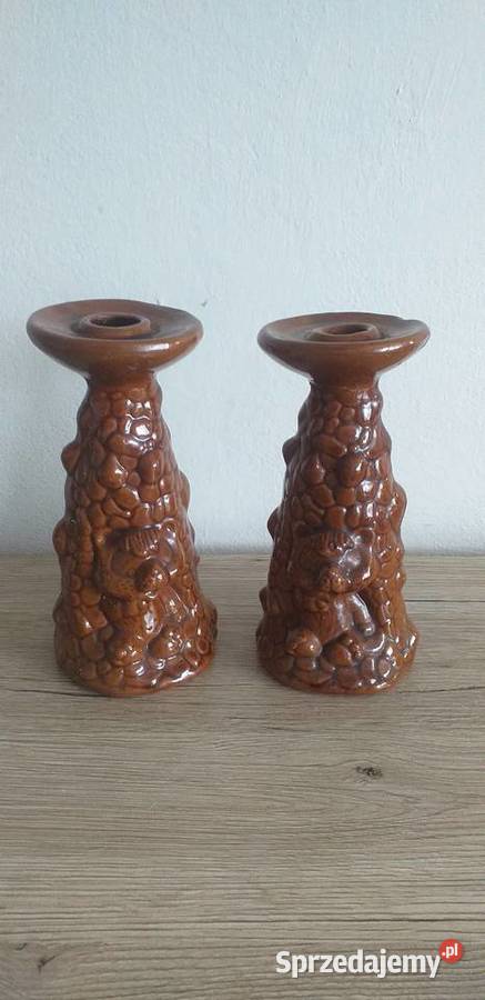 Świeczniki z czasów prl Przedbórz sprzedam
