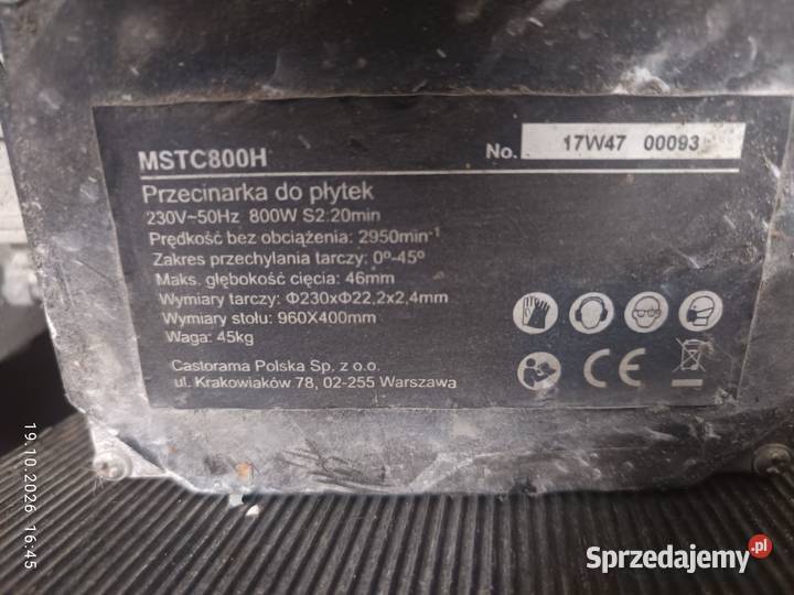 Sprzedam elektryczną przecinarkę do płytek małopolskie
