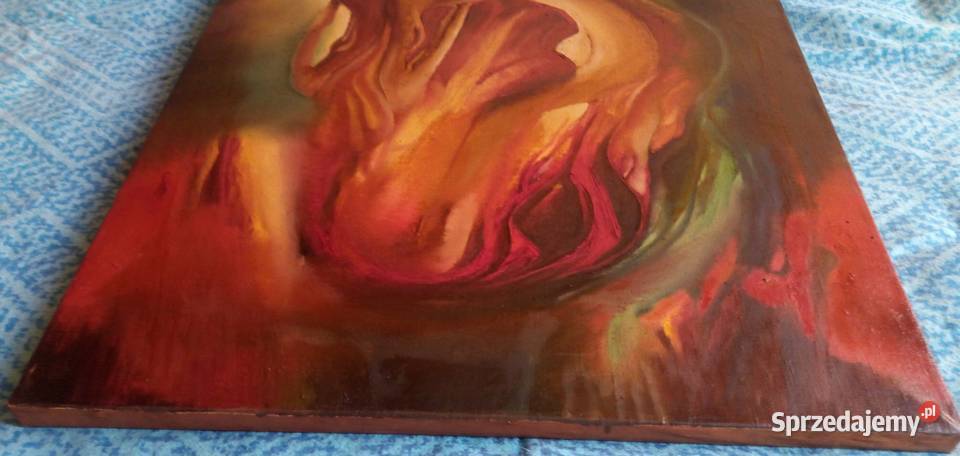 A Mazurek Dwie kobiety Olej na płótnie lubuskie Sulechów