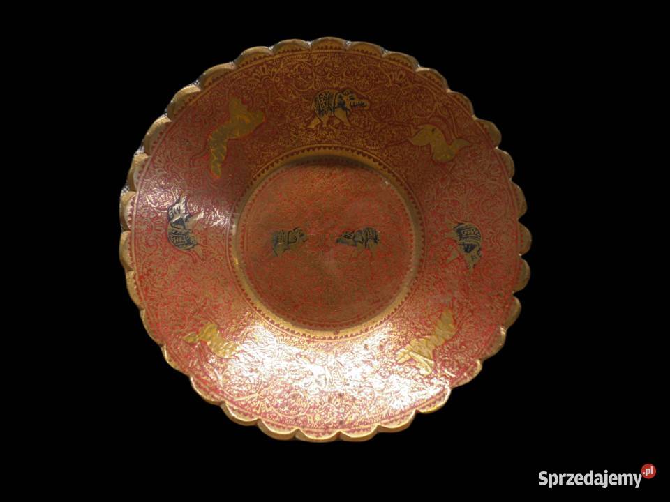 Orientalna mosiężna misa patera słonie sprzedam