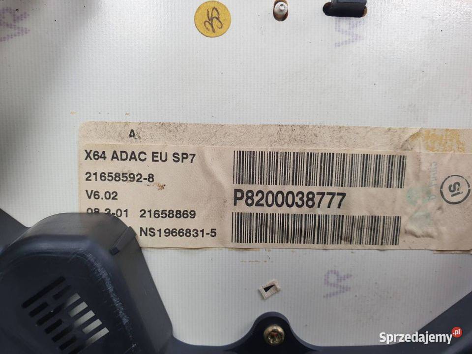 LICZNIK ZEGAR RENAULT MEGANE I 8200038777 Lipno sprzedam