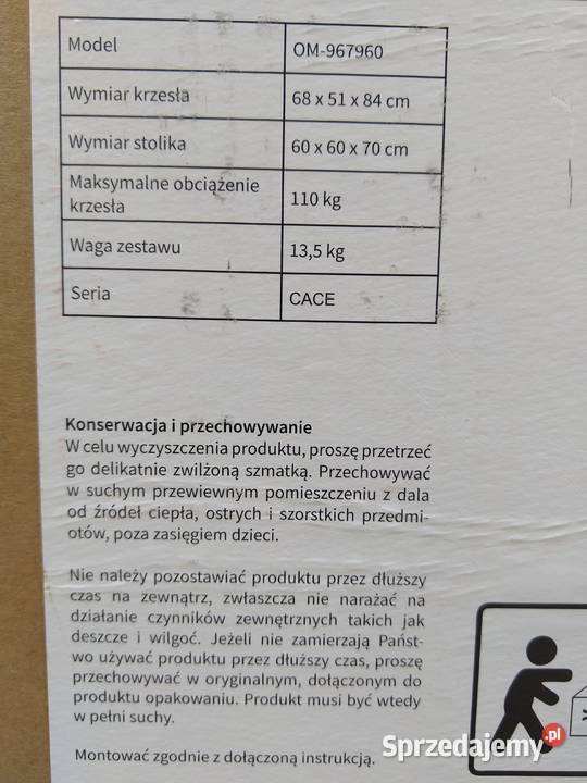 NAJTANIEJ Zestaw Mebli Balkonowych Tarasowych Zabrze