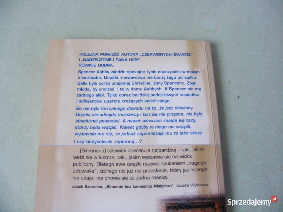 Simenon x 2 Czerwone światła Śmierć Belli dolnośląskie Oborniki Śląskie