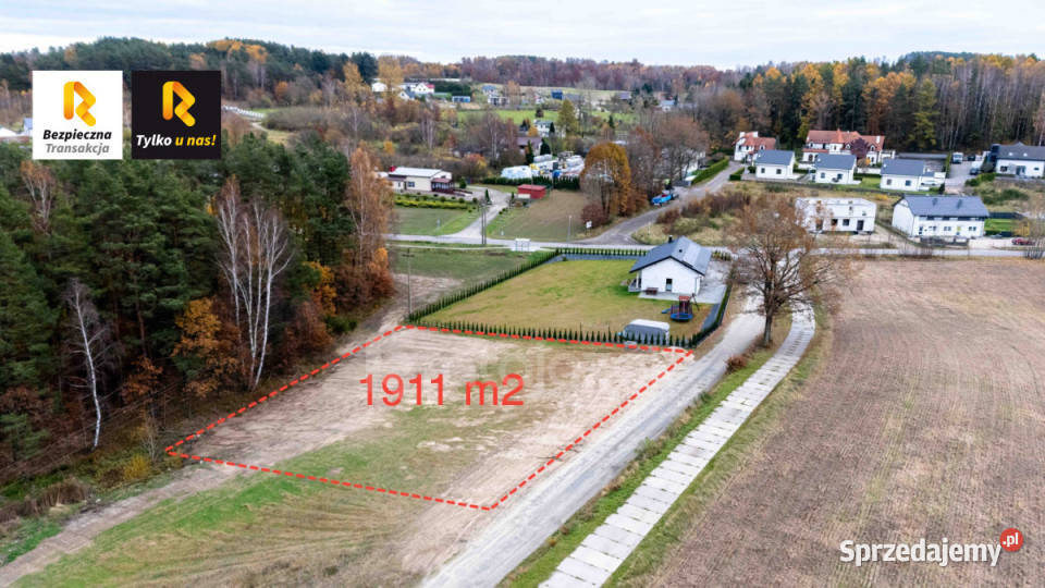 Działka 1911 metrów Zbychowo 1911m2 Sprzedaż