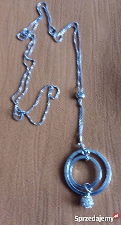 Wisiorek na łańcuszku z kuleczką łódzkie sprzedam