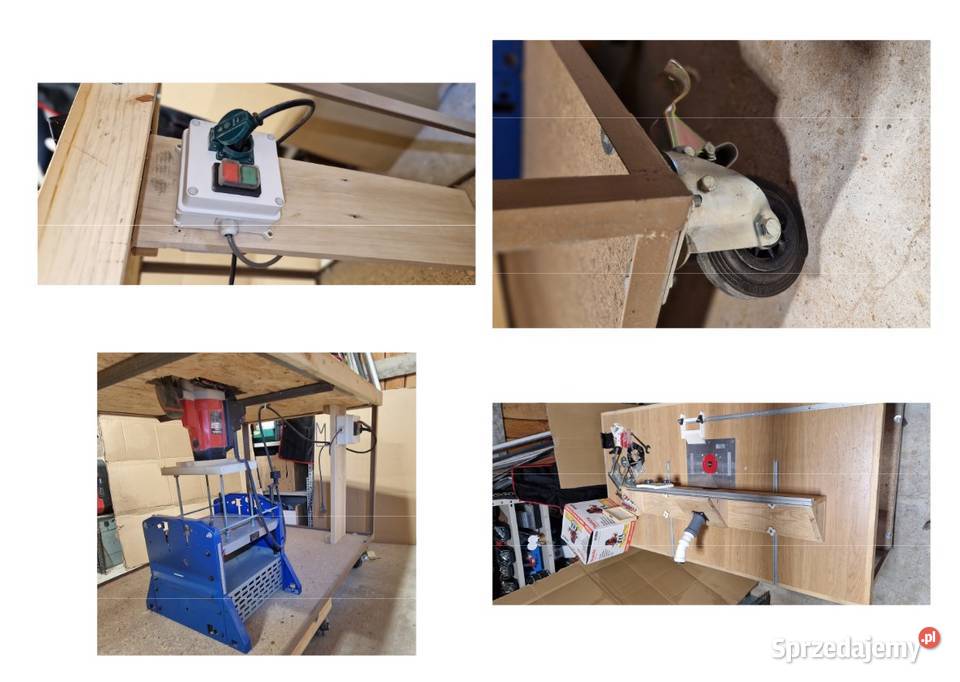 stół warsztatowy frezarski 2w1 z frezarką Makita